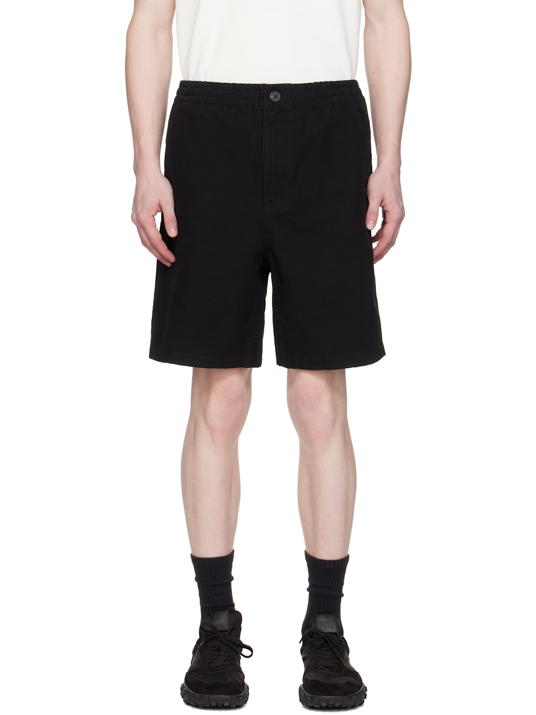 A. P.C. Black Norris Shorts - 1