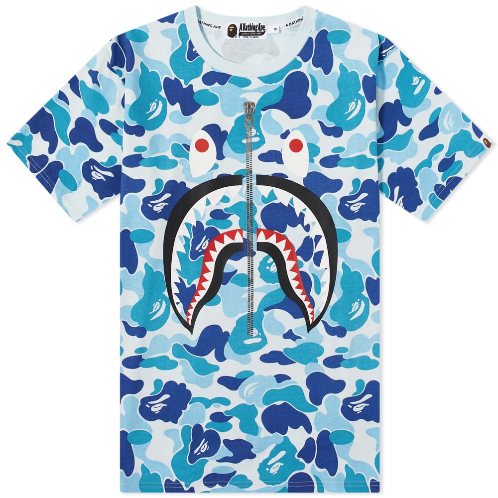 A Bathing Ape Big ABC Camo Shark Tee - 1