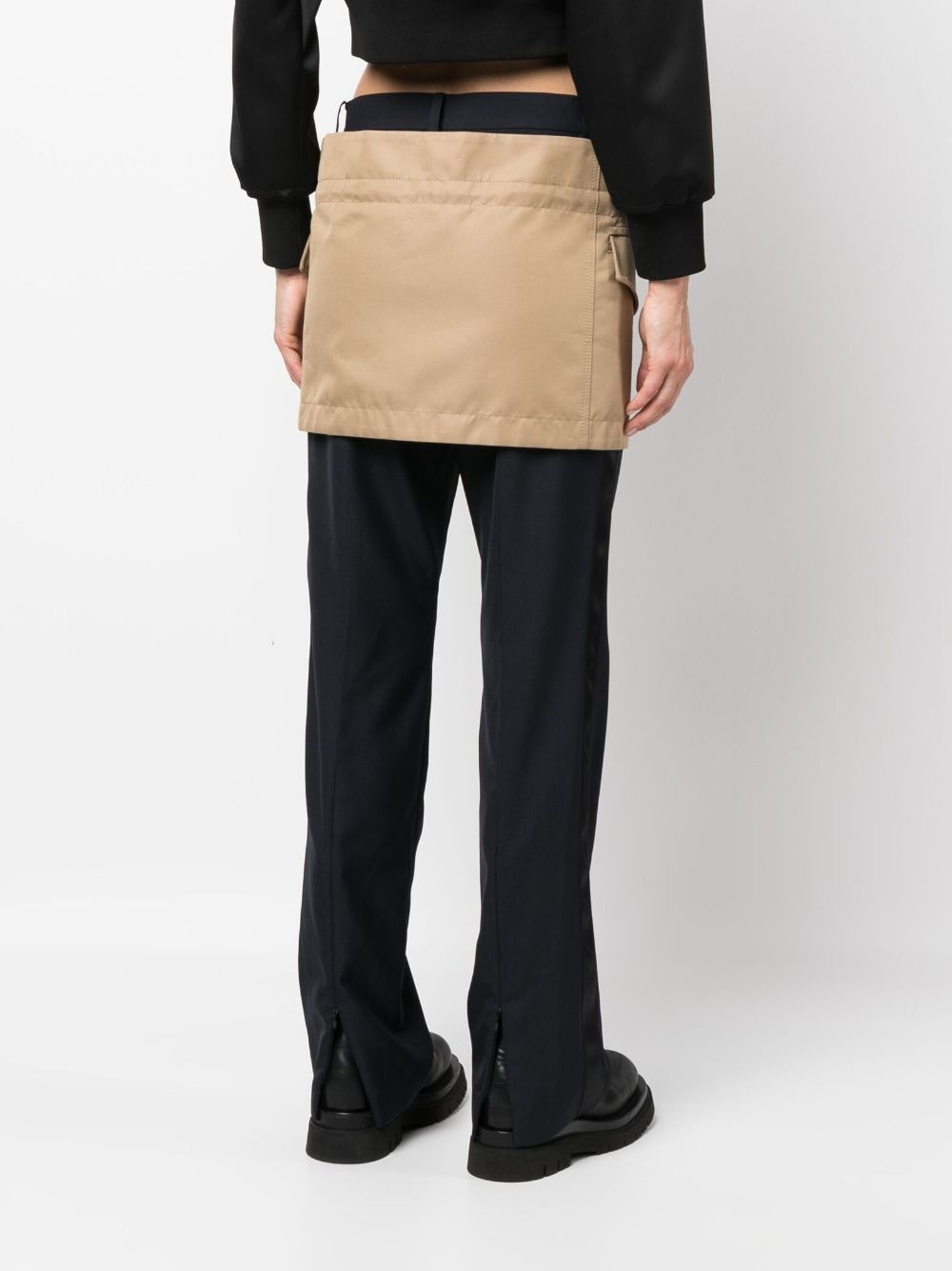low-rise skirt trousers - 4
