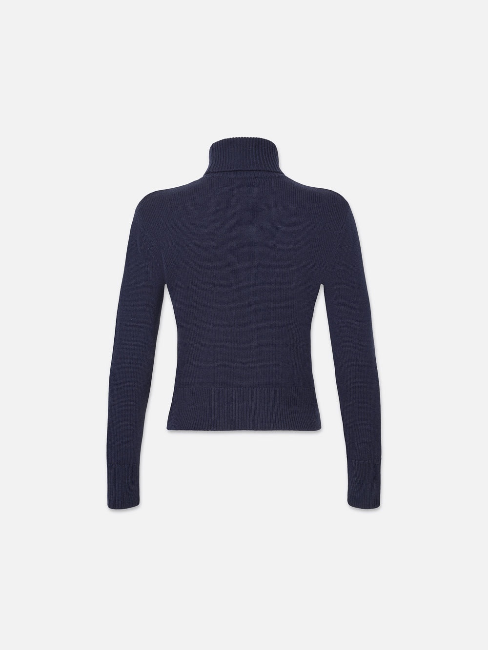 Cashmere Turtleneck Sweater in Navy - 3