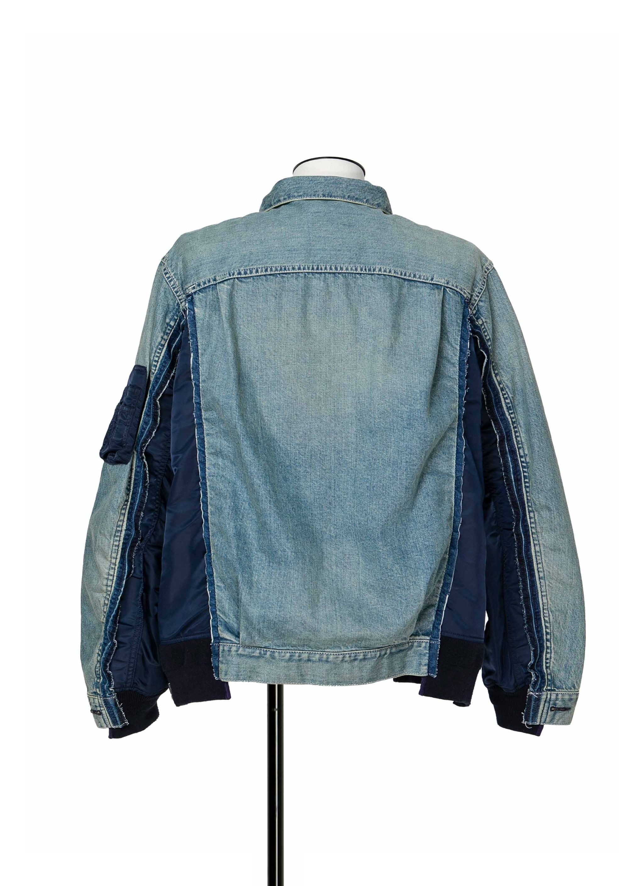 Denim x Nylon Twill Jacket - 3