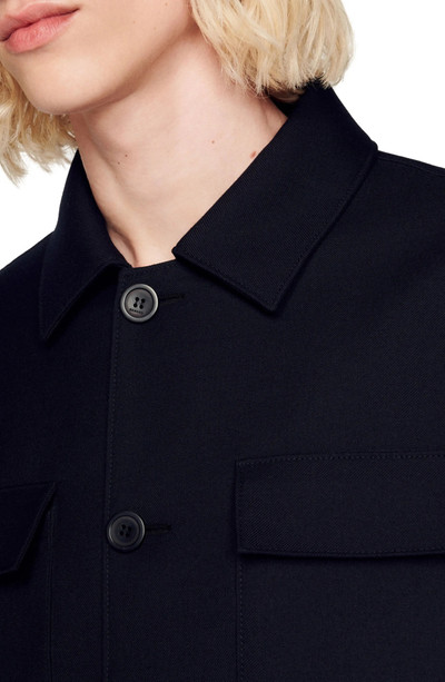 Sandro Button-Up Shirt Jacket outlook