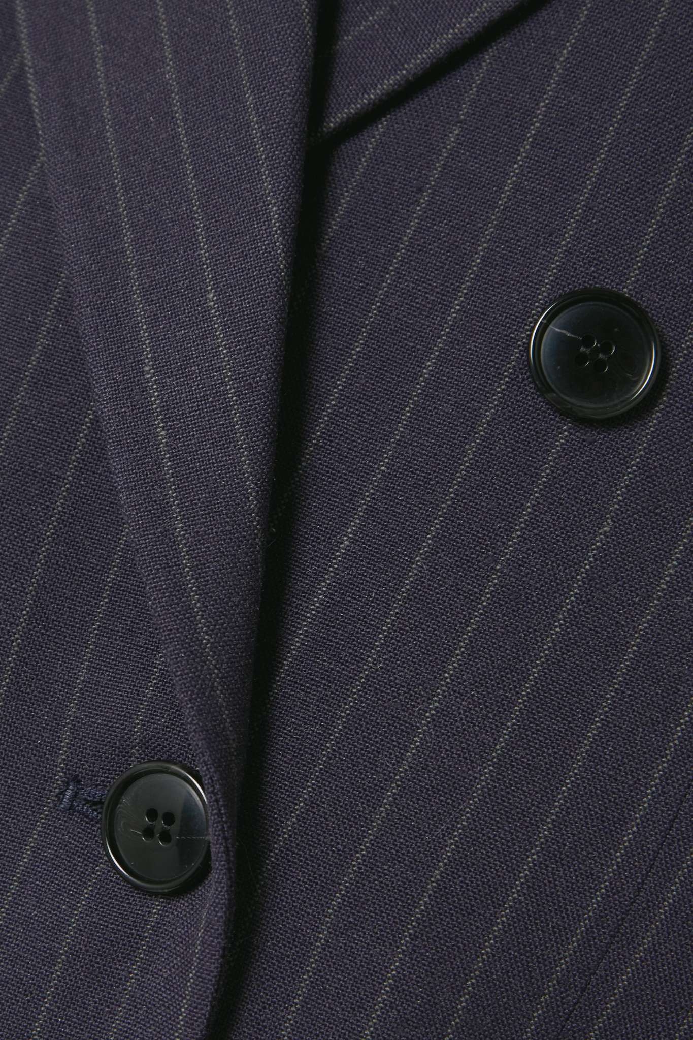 Double-breasted pinstriped woven blazer - 5