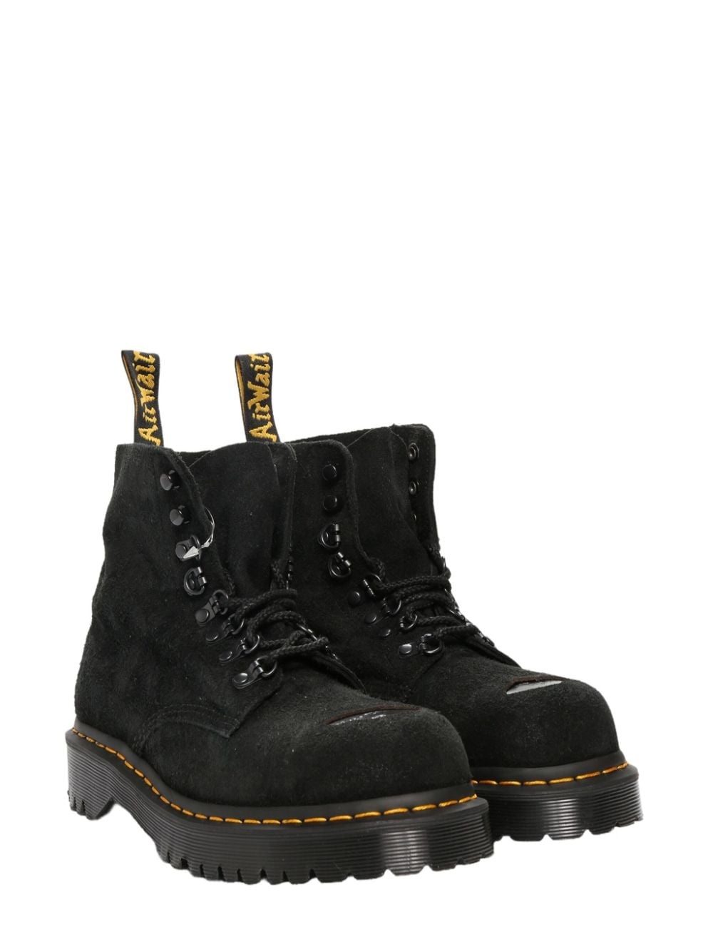 suede lace-up boots - 2