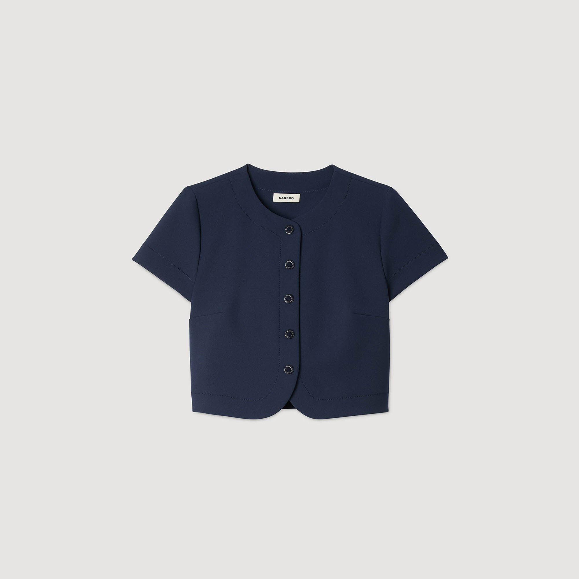 BUTTONED CROP TOP - 6