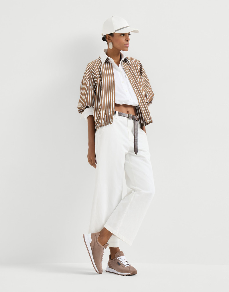 Brunello Cucinelli Suede runners with shiny tab outlook