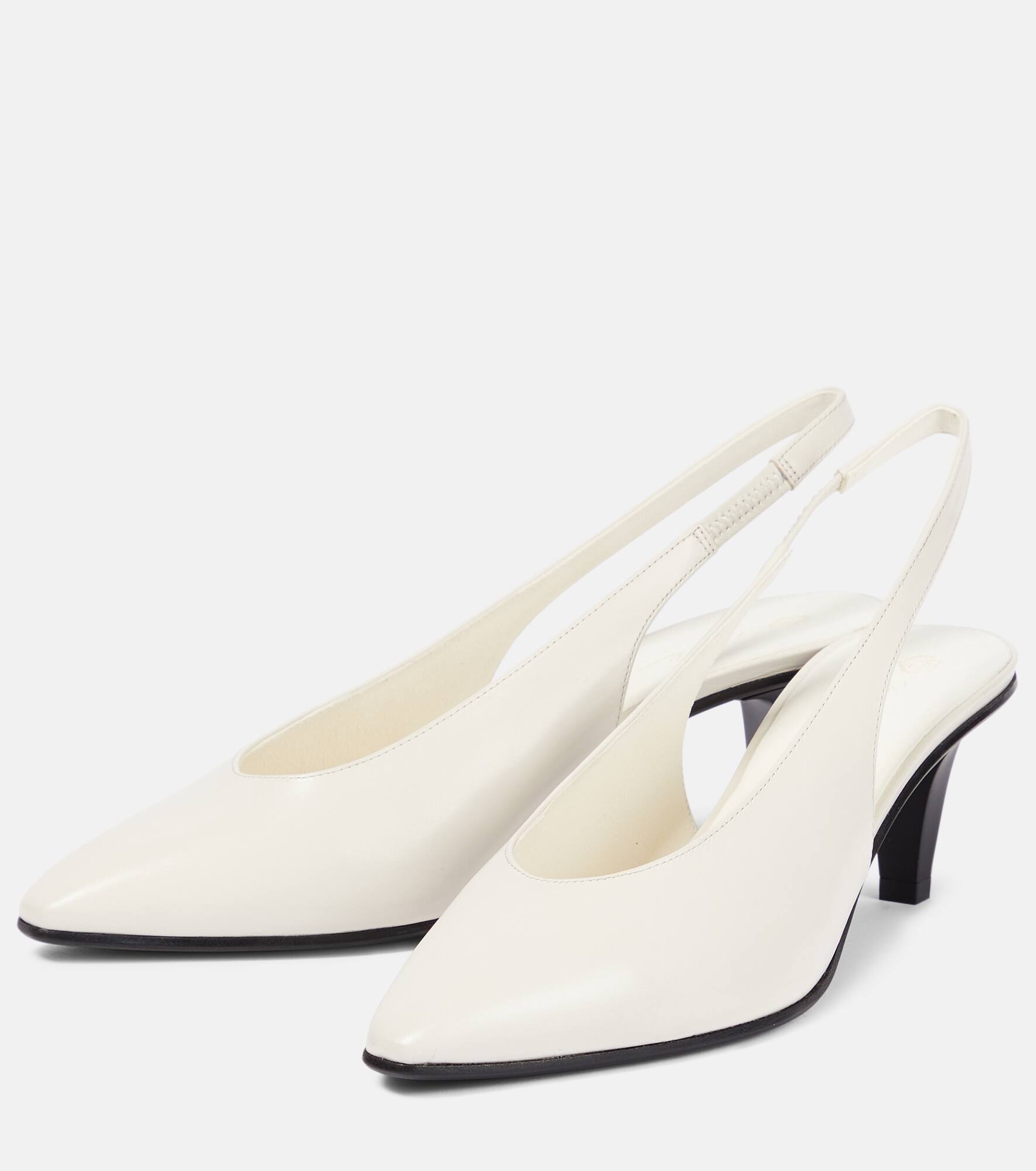 Rebecca leather slingback pumps - 5