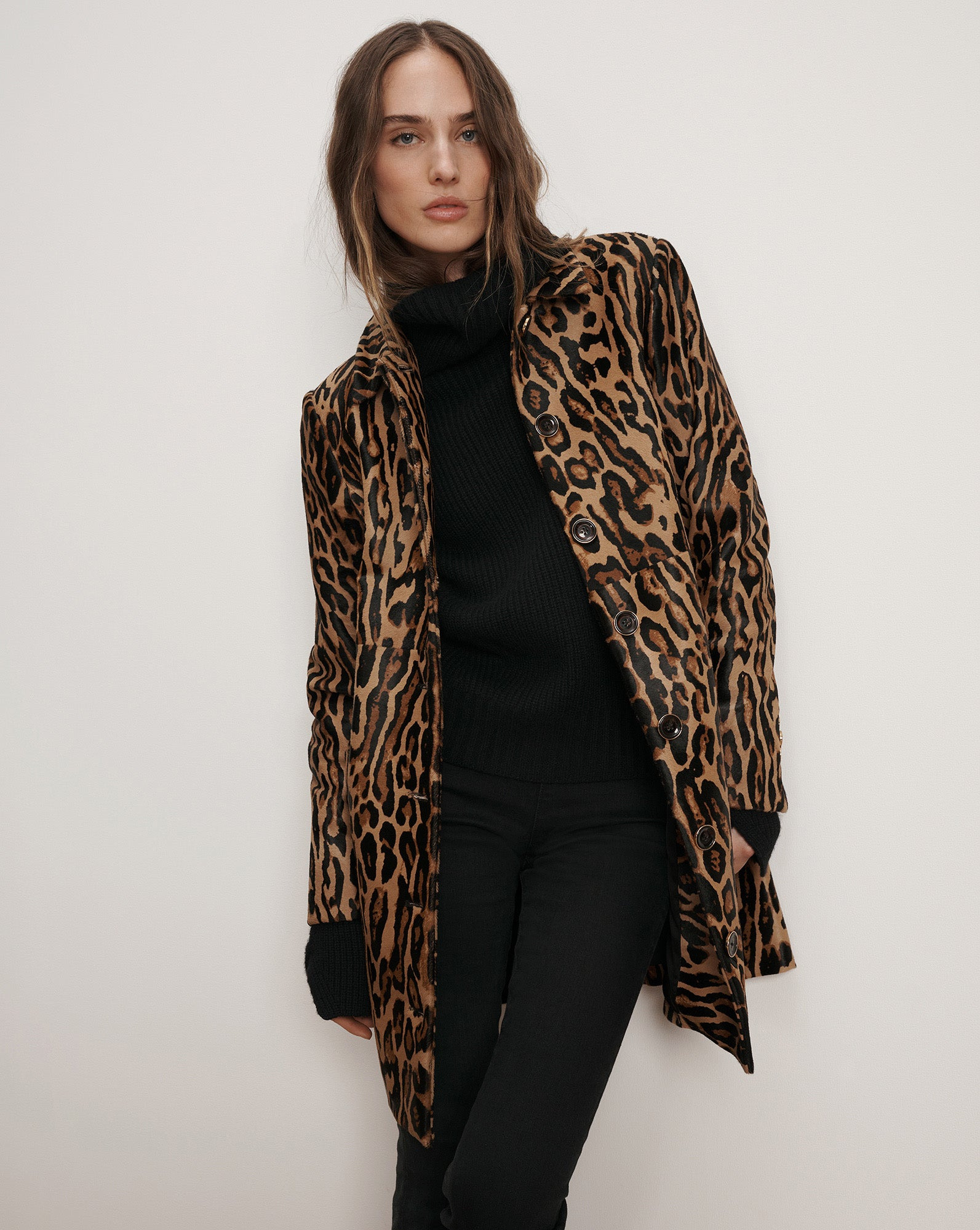 SHELLEY CALF HAIR DICKEY COAT - 2