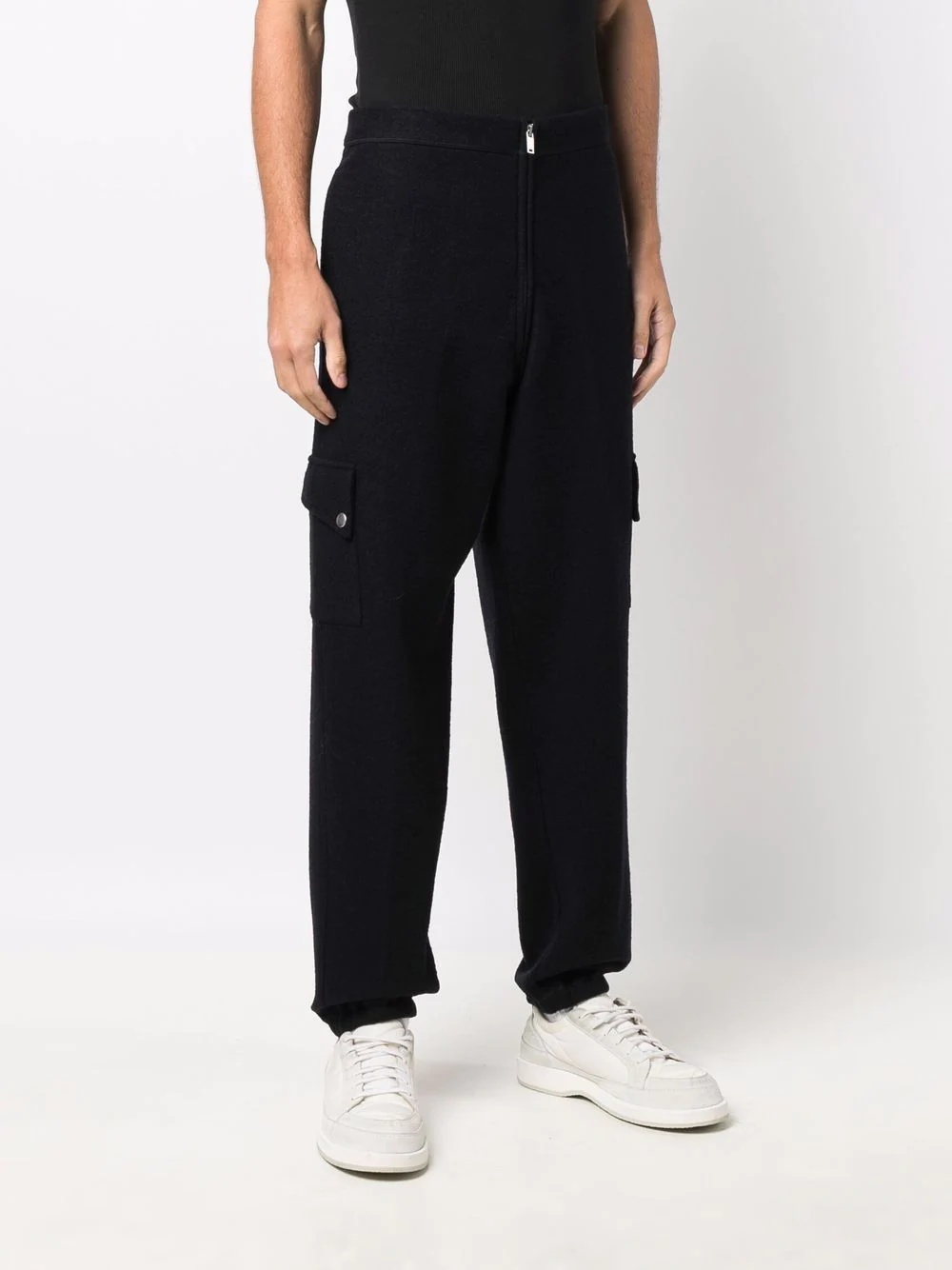 cargo-pocket track pants - 3