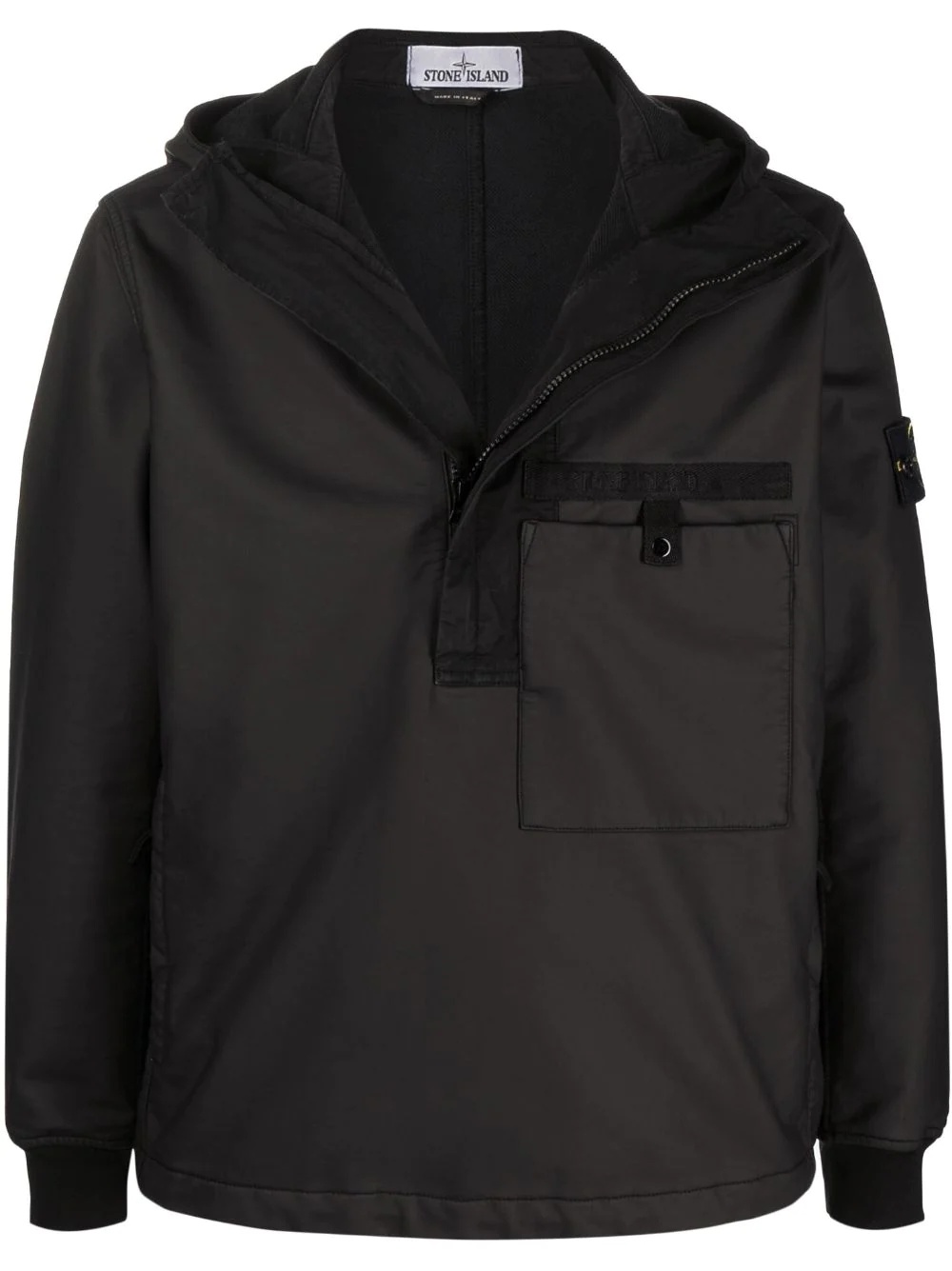 Compass-patch hooded jacket - 1