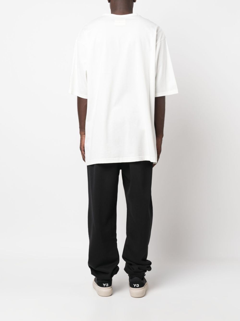 logo-patch cotton T-shirt - 4