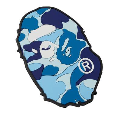 A BATHING APE® A Bathing Ape ABC Camo Ape Head Rubber Coaster outlook