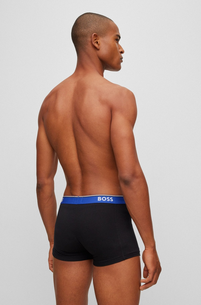 BOSS TRIPLE-PACK OF STRETCH-COTTON TRUNKS WITH LOGO WAISTBANDS outlook