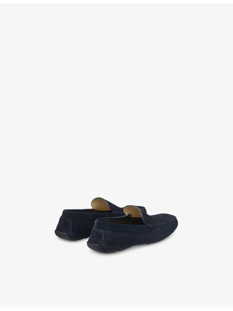 JIMMY CHOO Stanly Reverse Suede Driver Shoes outlook
