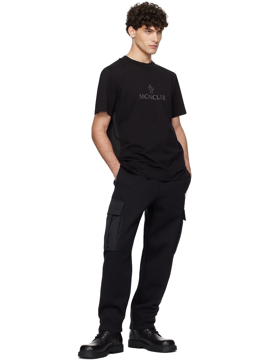 Black Logo Cotton T-shirt - 5