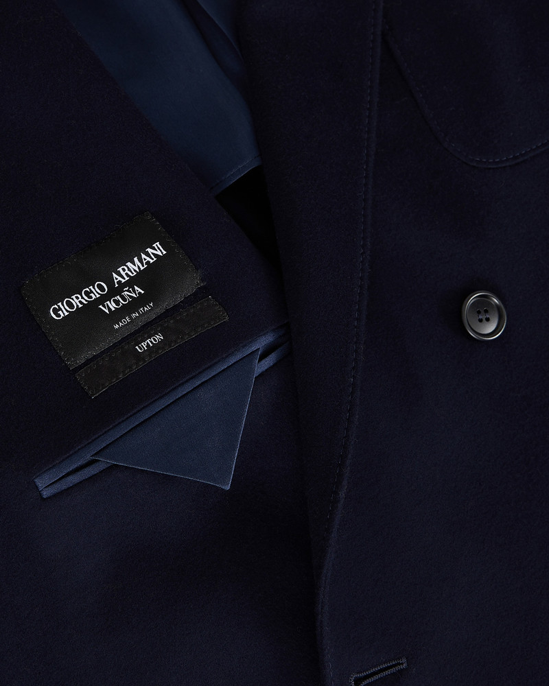 Giorgio Armani Vicuña double-breasted jacket in pure lightweight vicuña cloth 5