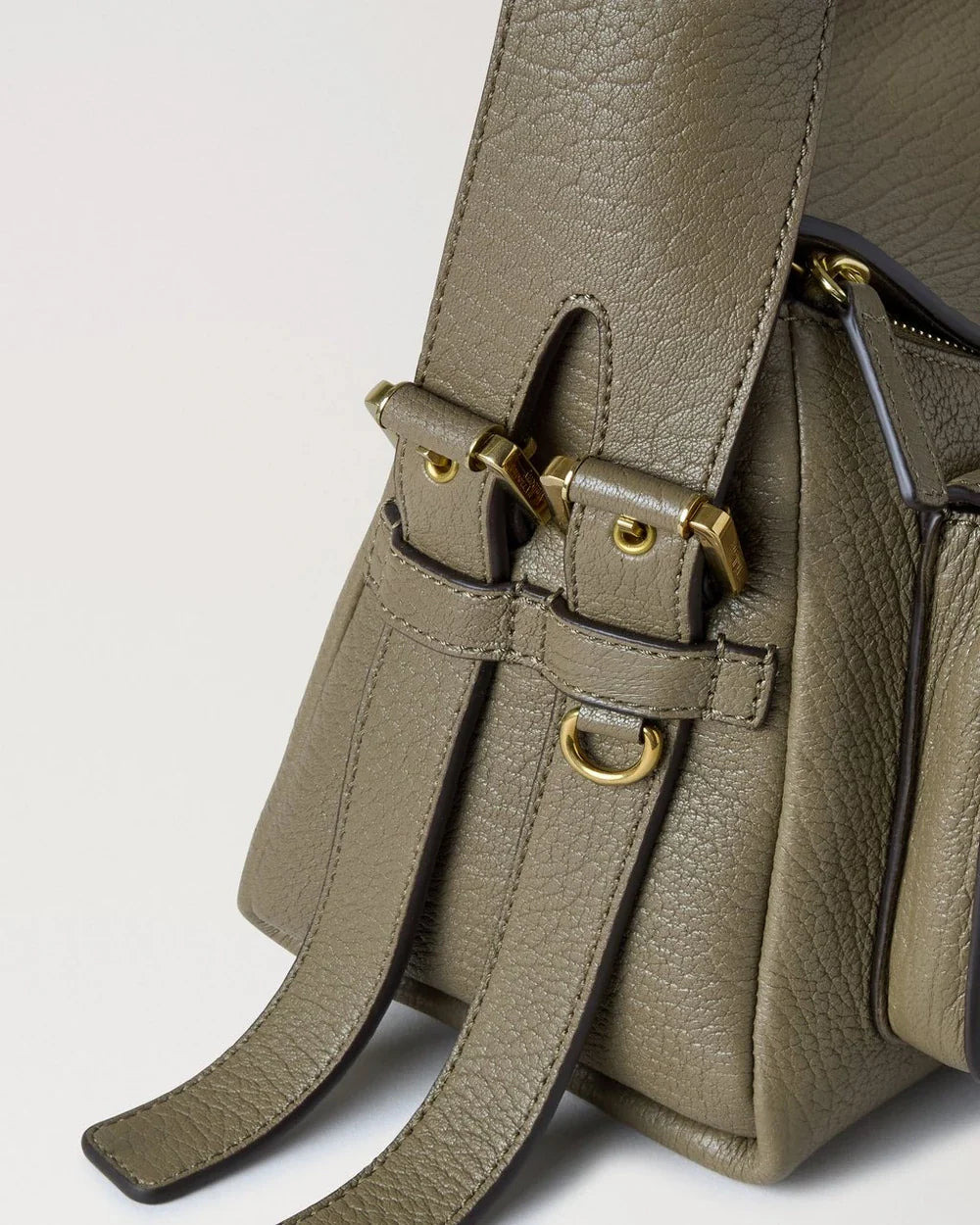 Maggie Shoulder Bag Linen Green Natural Grain - 5