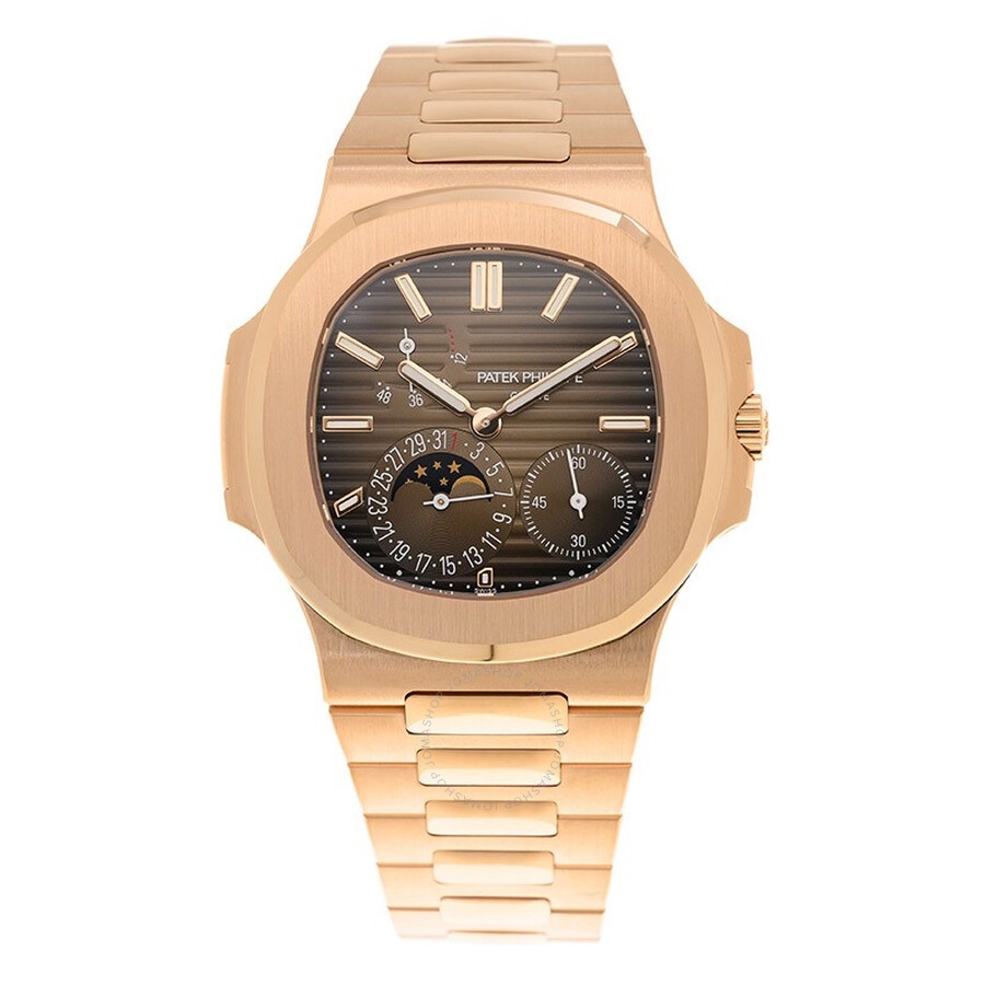 Patek Philippe Nautilus Rose Gold Automatic Brown Dial Men's Watch 5712-1R-001 - 2