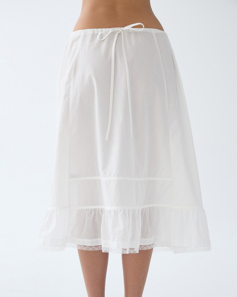 The Petticoat: Cotton Voile White 3