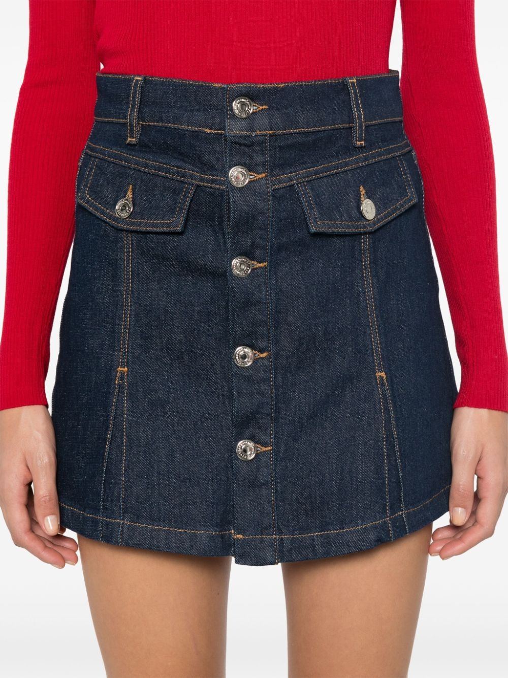 denim skorts - 5