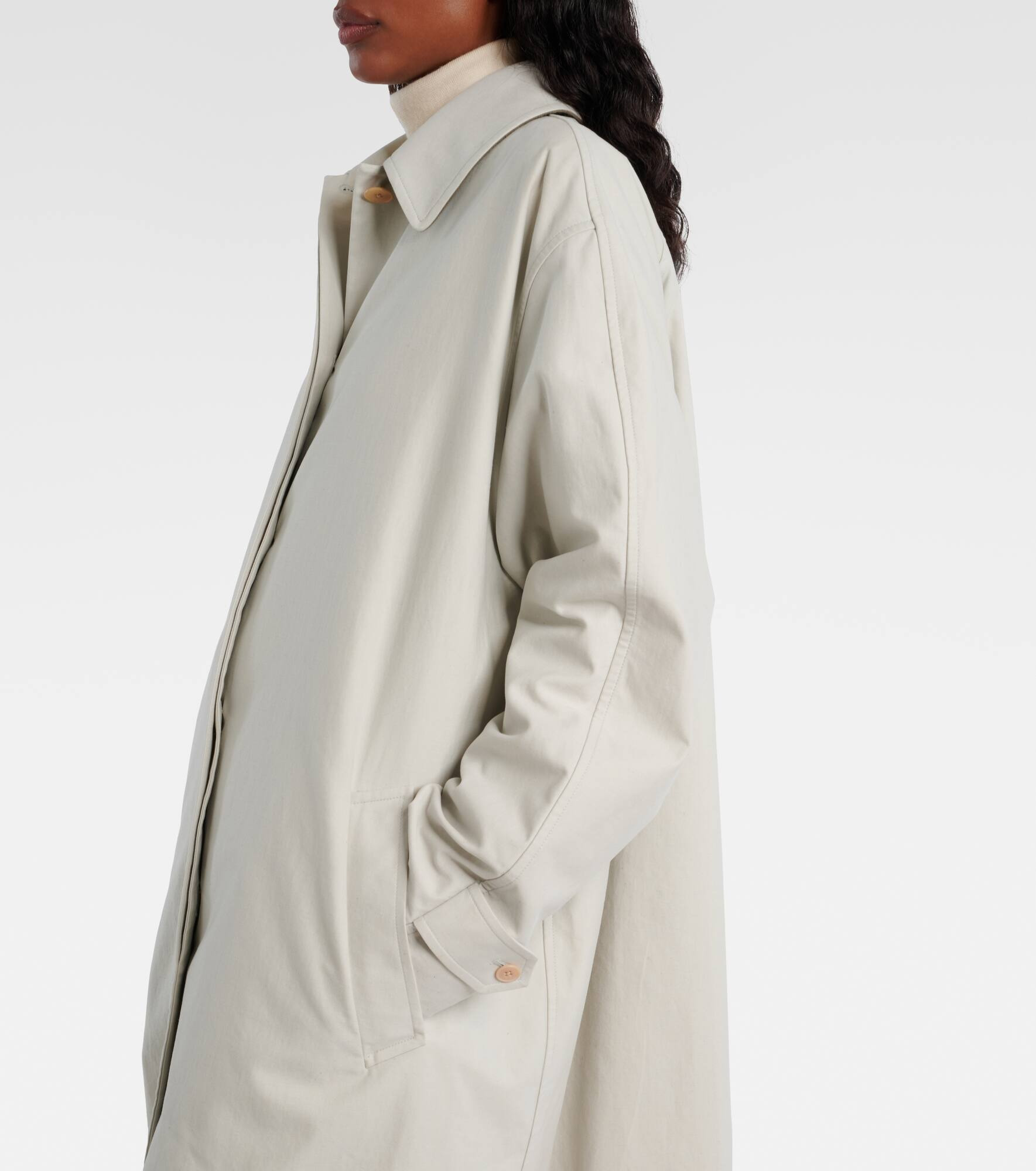 Pluma cotton and cashmere coat - 5