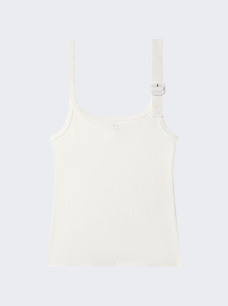 Buckle 90's Rib Tank Top Heritage White 1