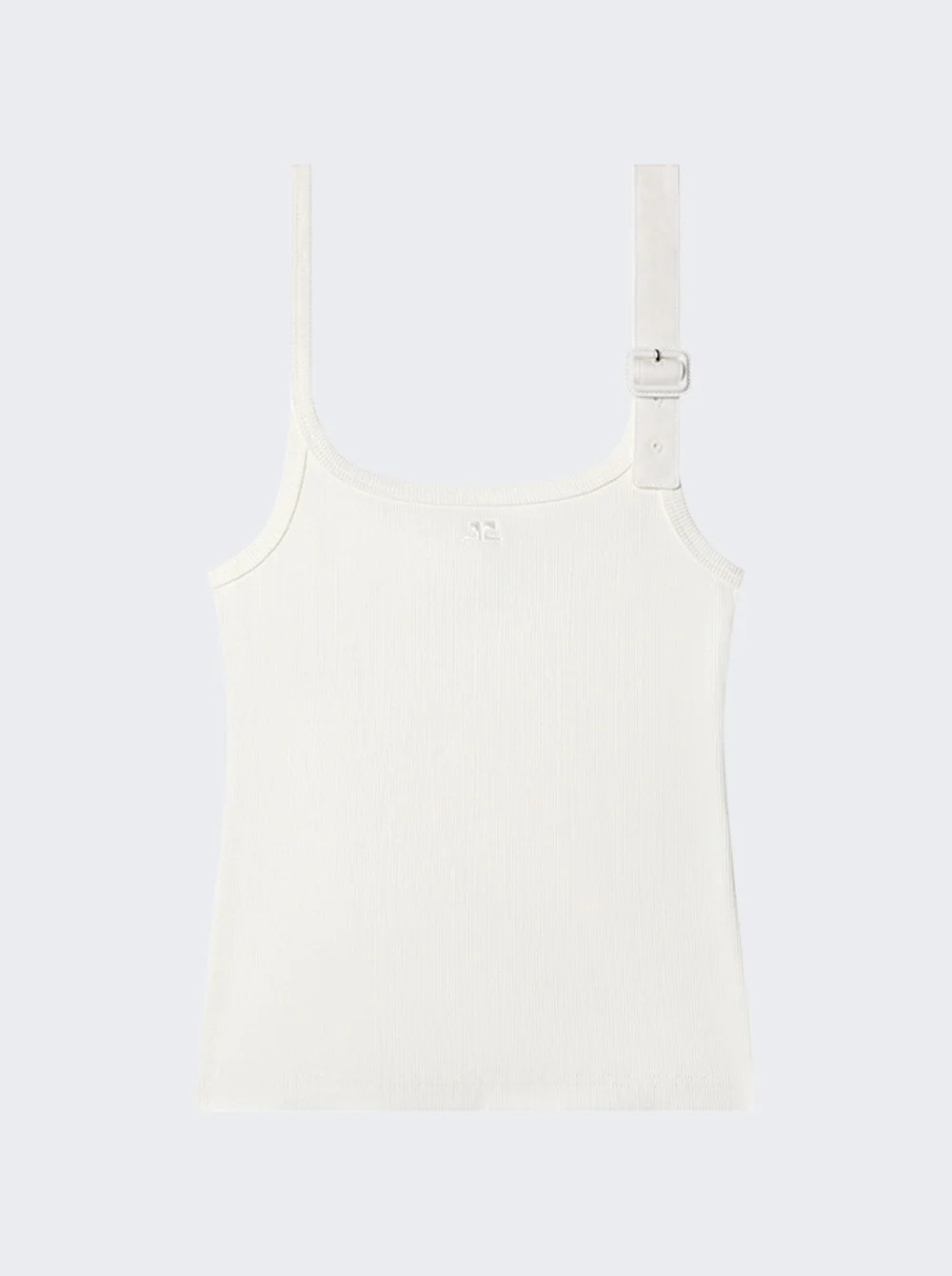 Buckle 90's Rib Tank Top Heritage White - 1