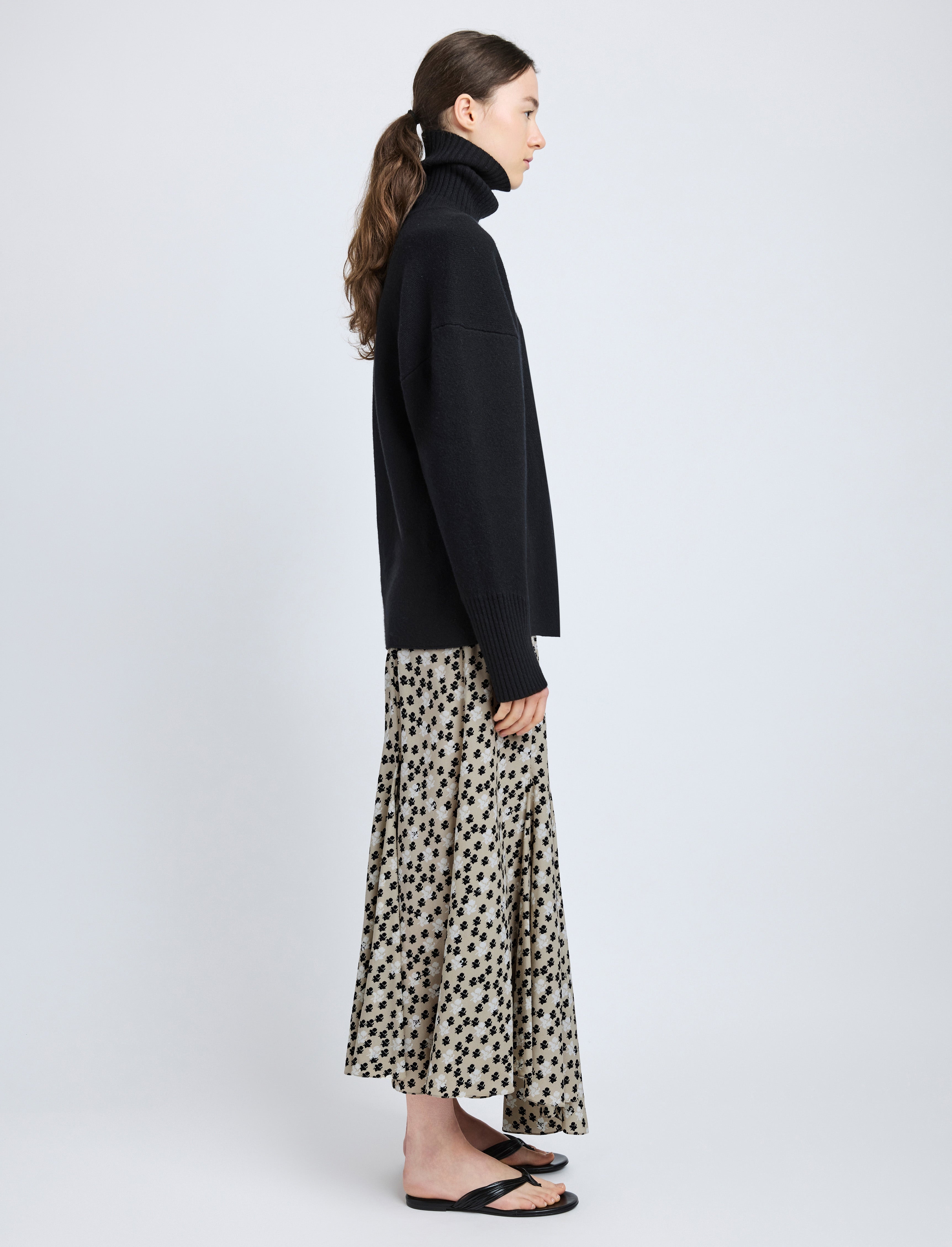 Joelle Skirt in Printed Silk Viscose - 3