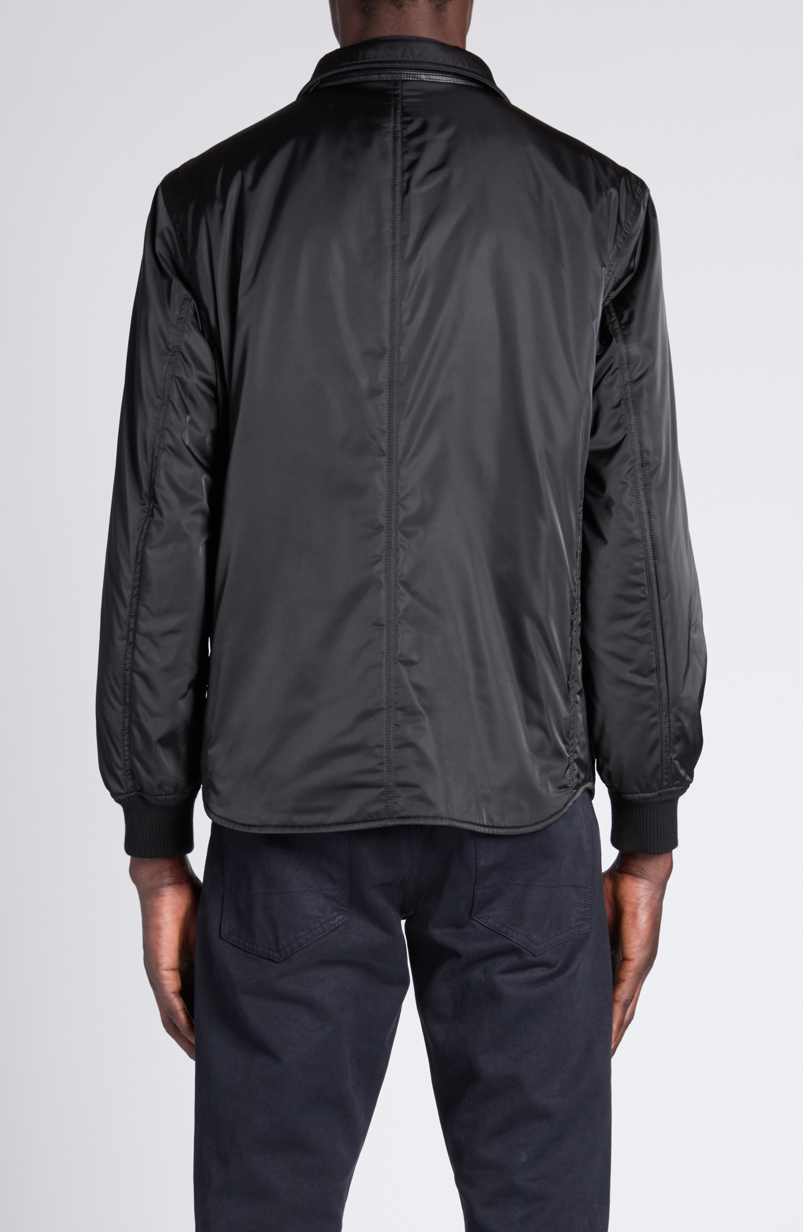 TOM FORD Microfiber Techno Satin Jacket in Lb999 Black at Nordstrom - 3