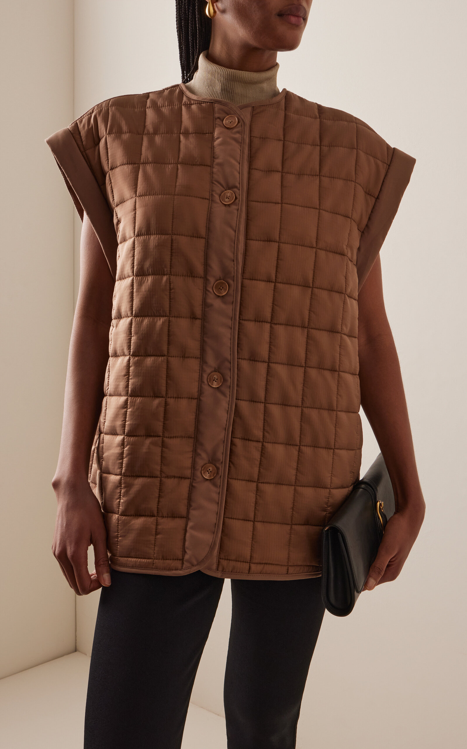 Edith Quilted Jacket brown - 5