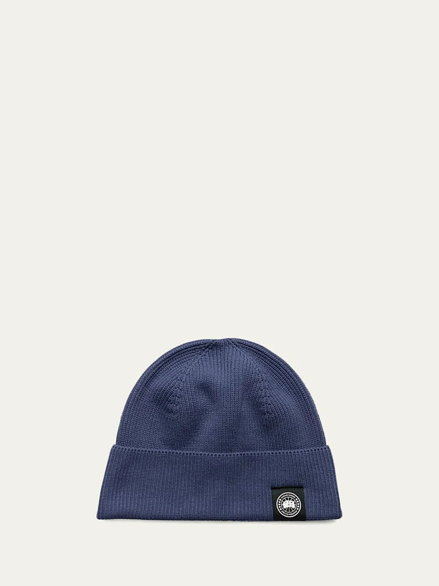 Men's Rib-Knit Cotton Beanie - 1
