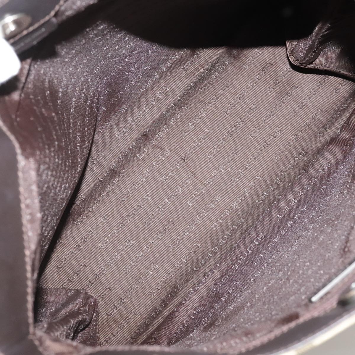 Burberry Nova Check Hand Bag Pvc Beige Brown - 12