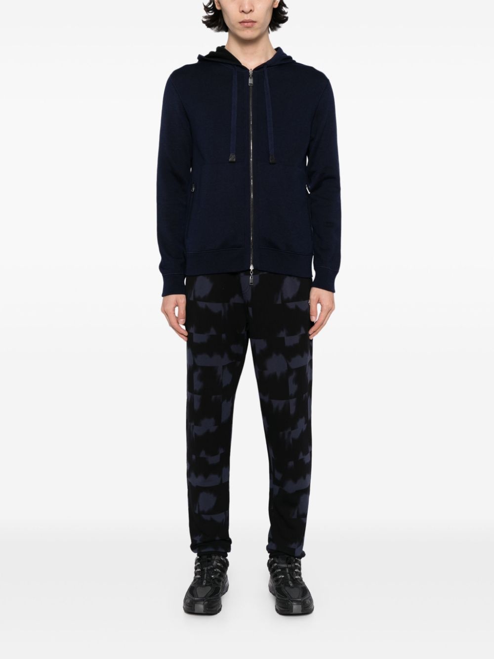 appliqué-logo cotton track pants - 2