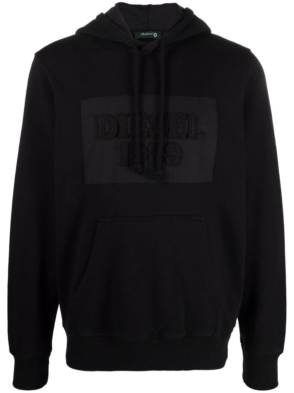 debossed-logo hoodie - 1