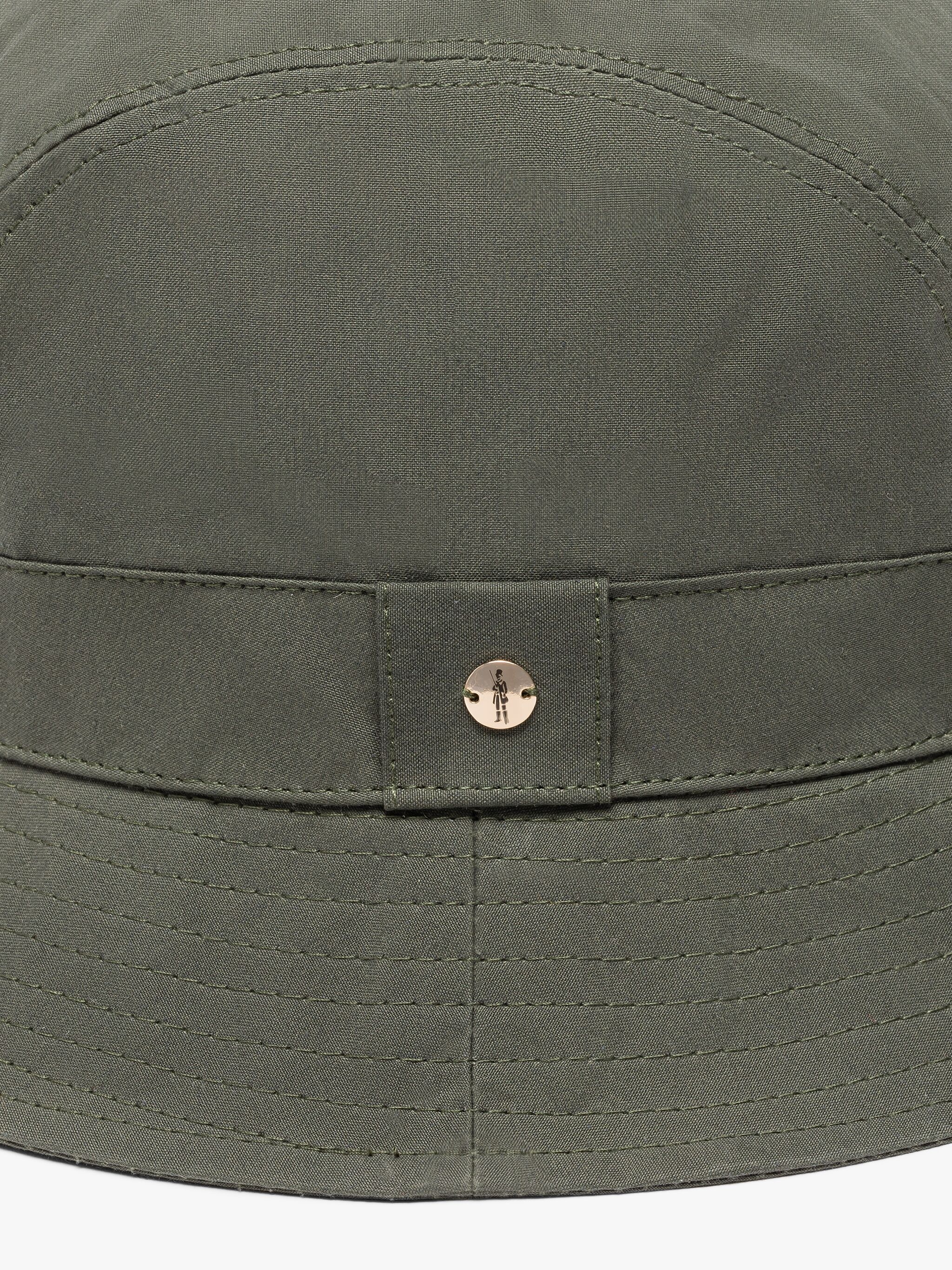 RAINIE GREEN WAXED COTTON BUCKET HAT - 2