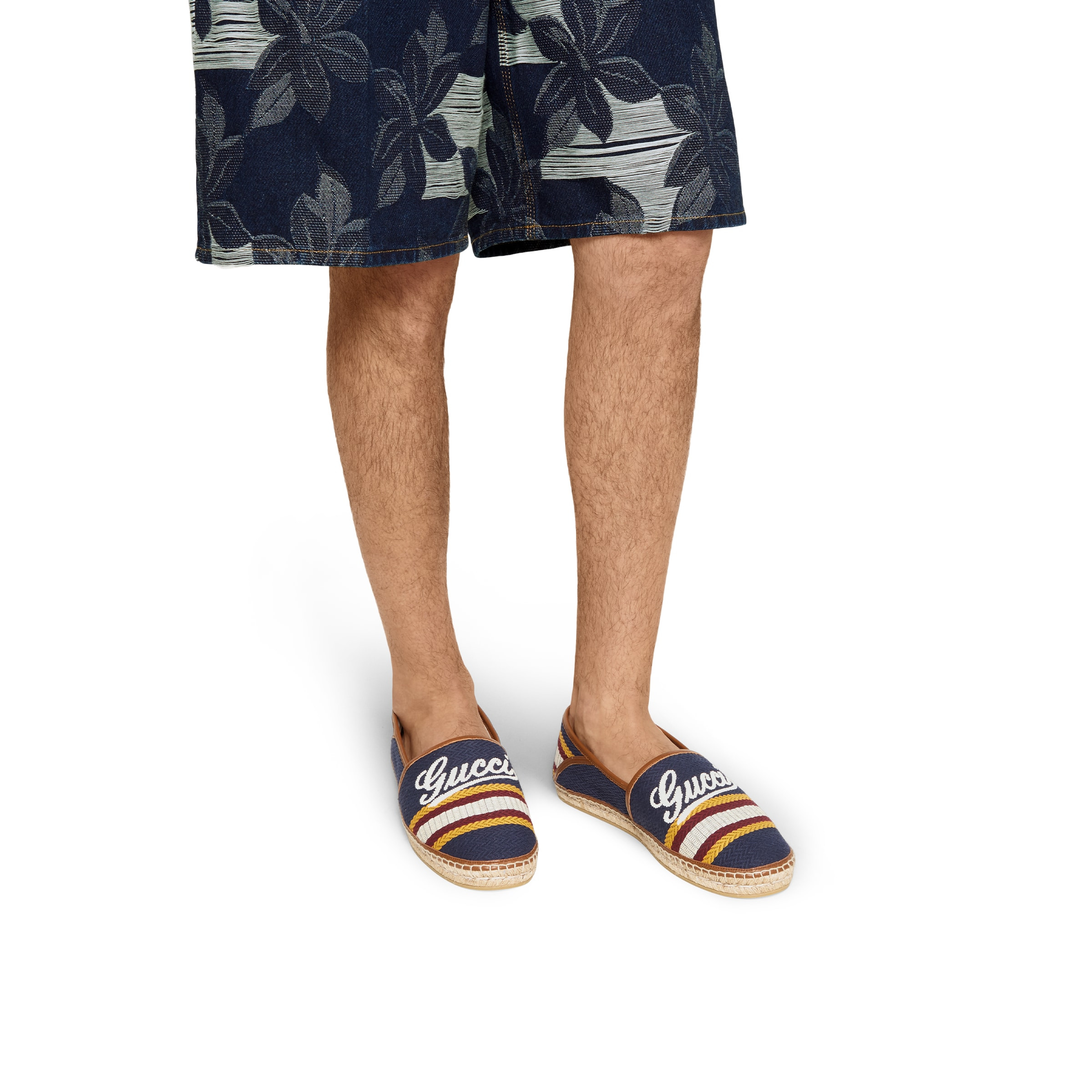 Men's espadrille with Gucci script - 3
