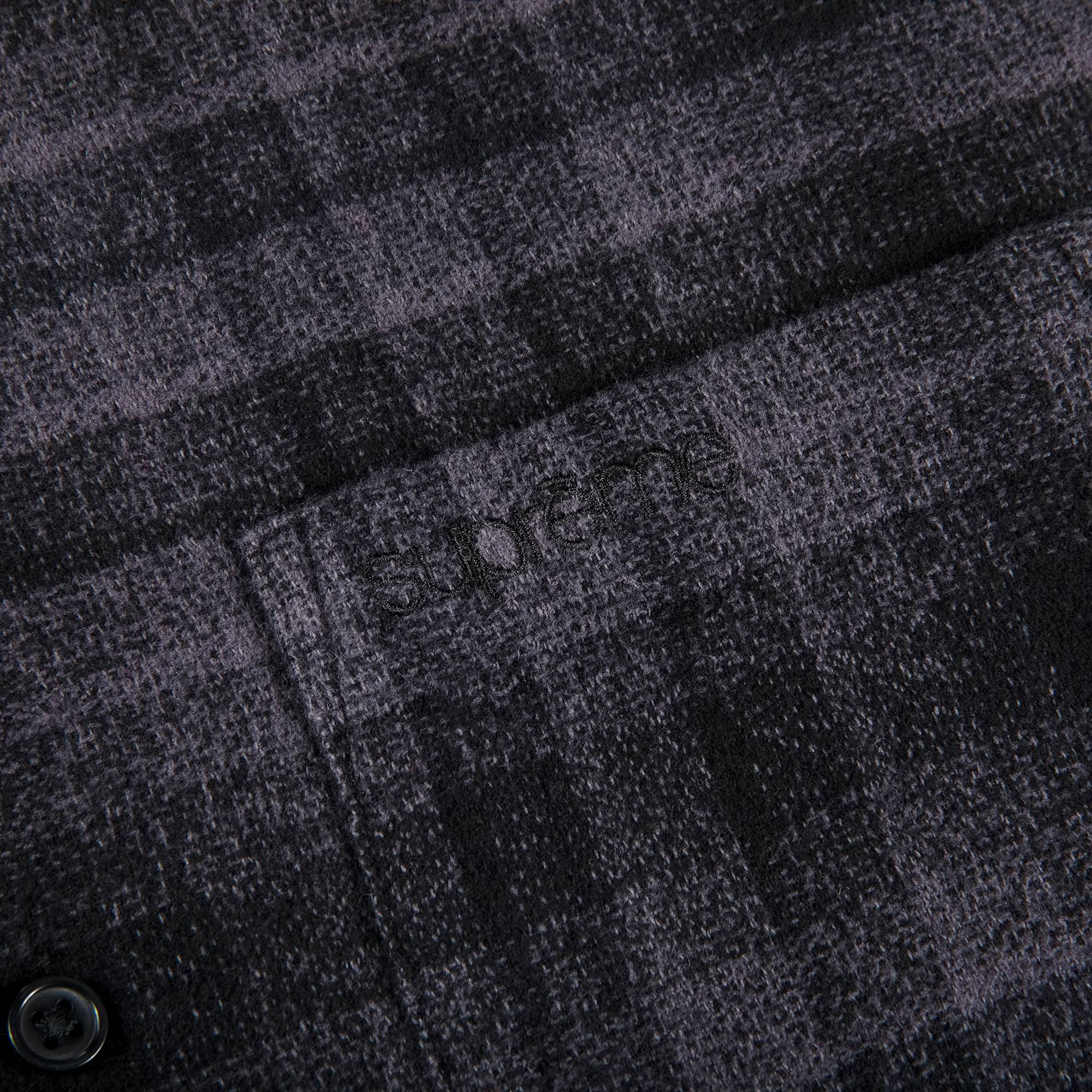 Supreme Plaid Flannel Shirt 'Black' - 2