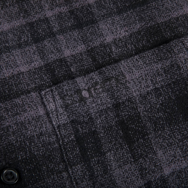 Supreme Supreme Plaid Flannel Shirt 'Black' outlook