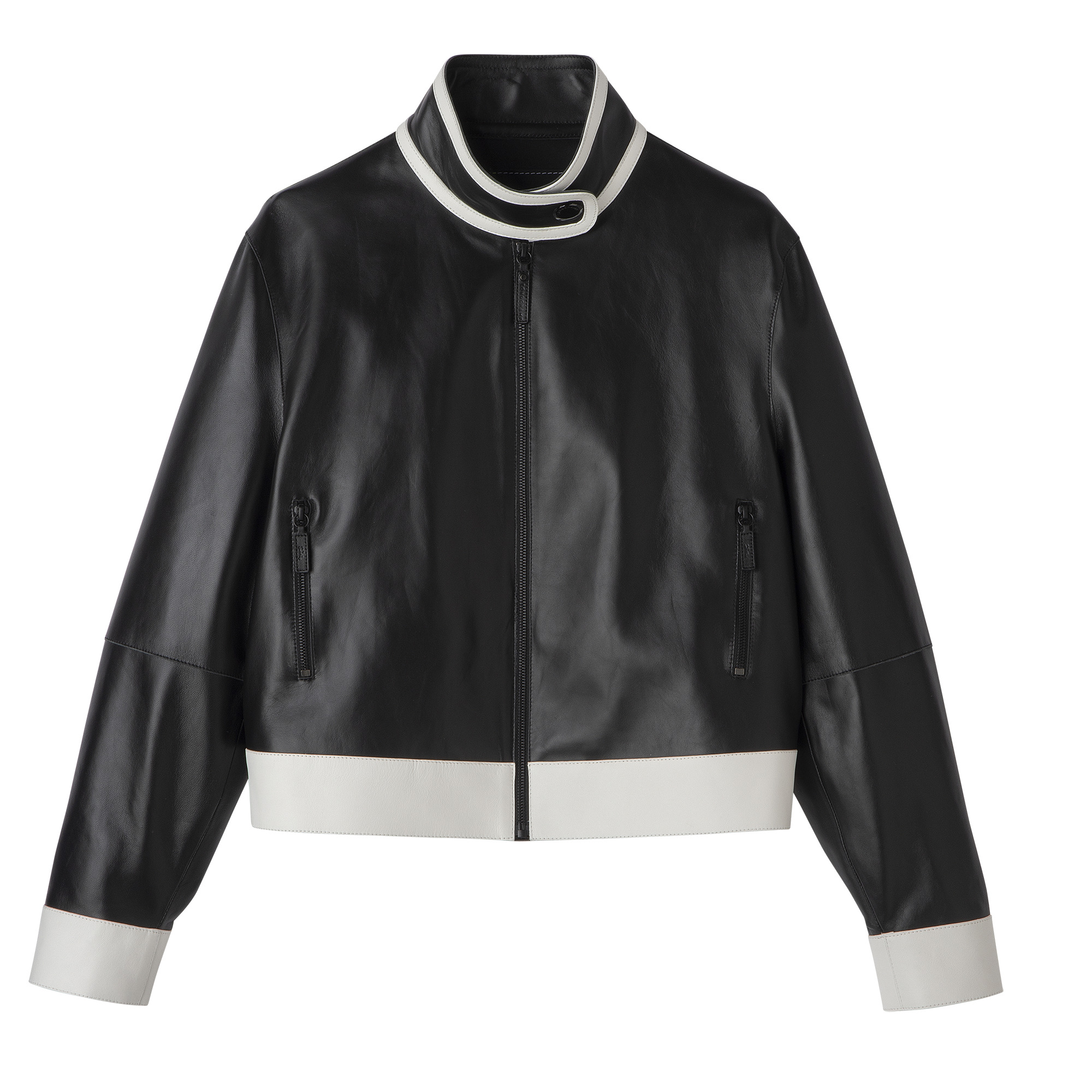 Leather short blouson Black - Leather - 1