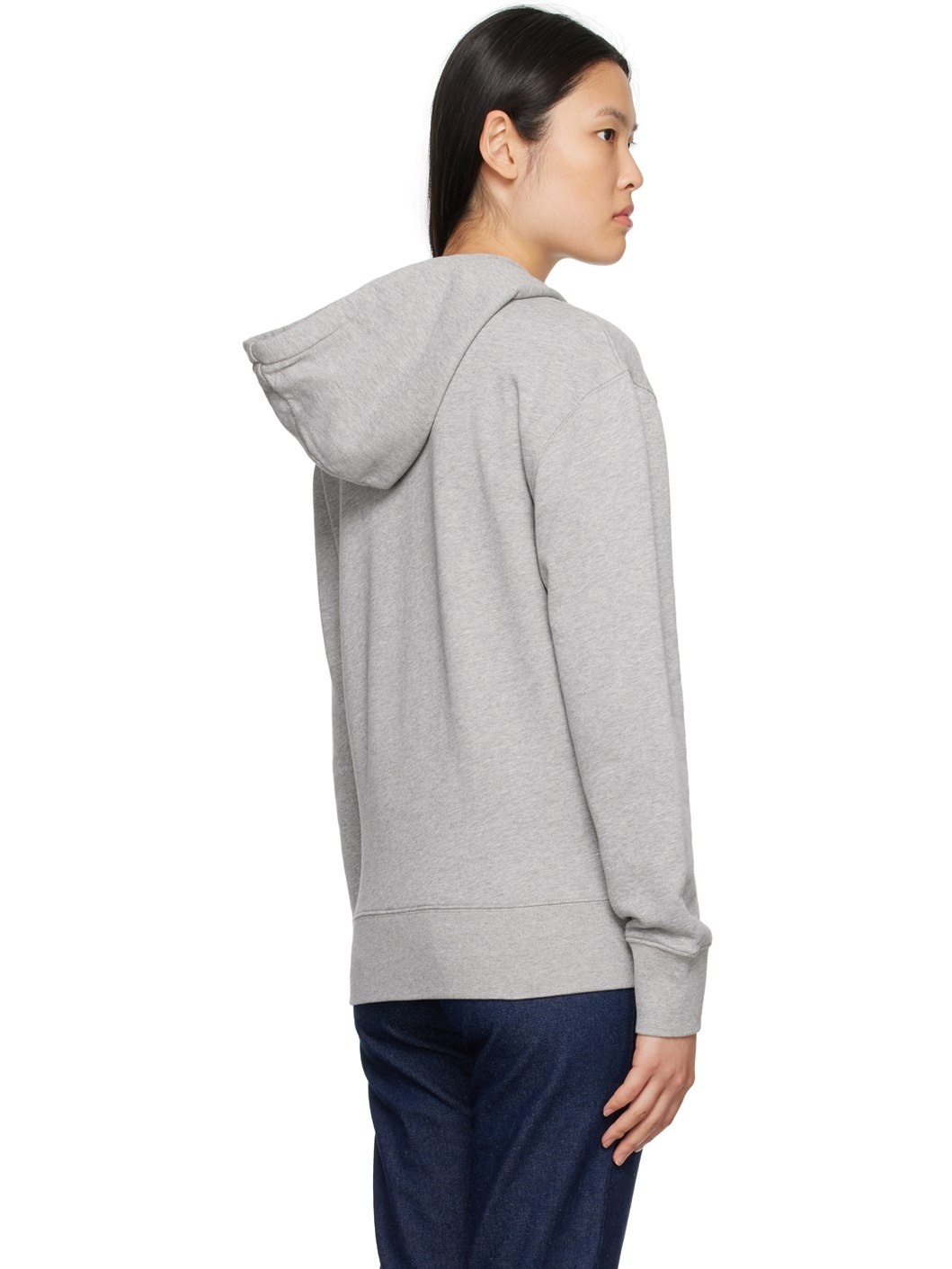 Gray Chillax Fox Hoodie - 3