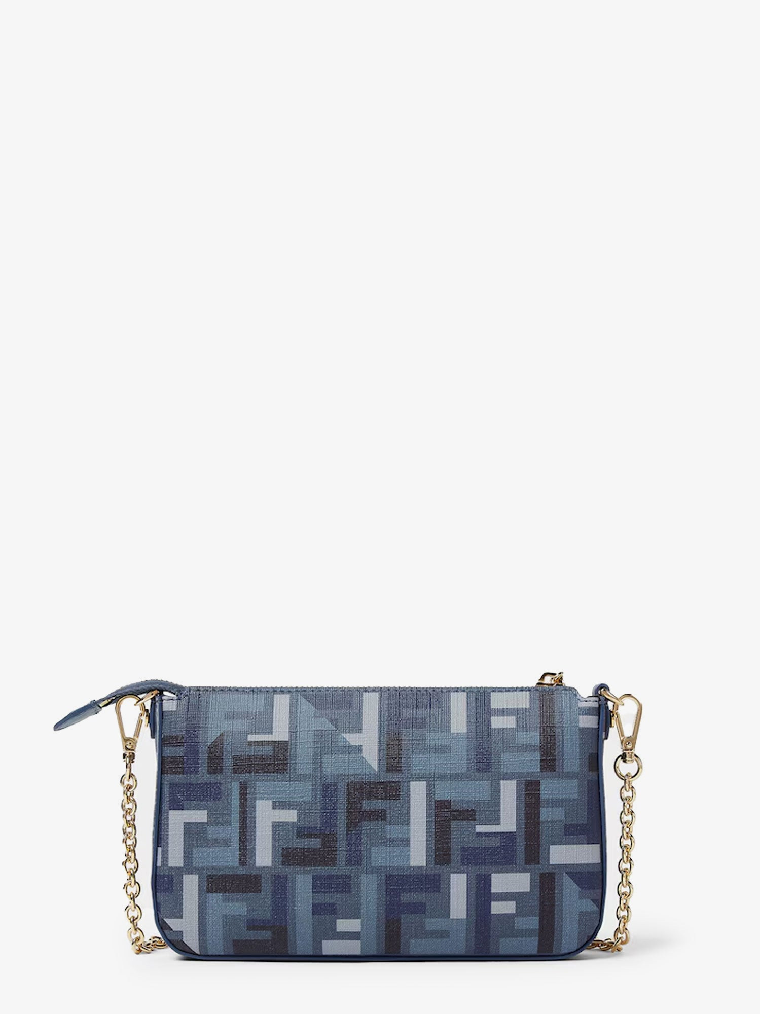 Pouch Baguette Ff Jacquard Fabric Shoulder Bag - 2
