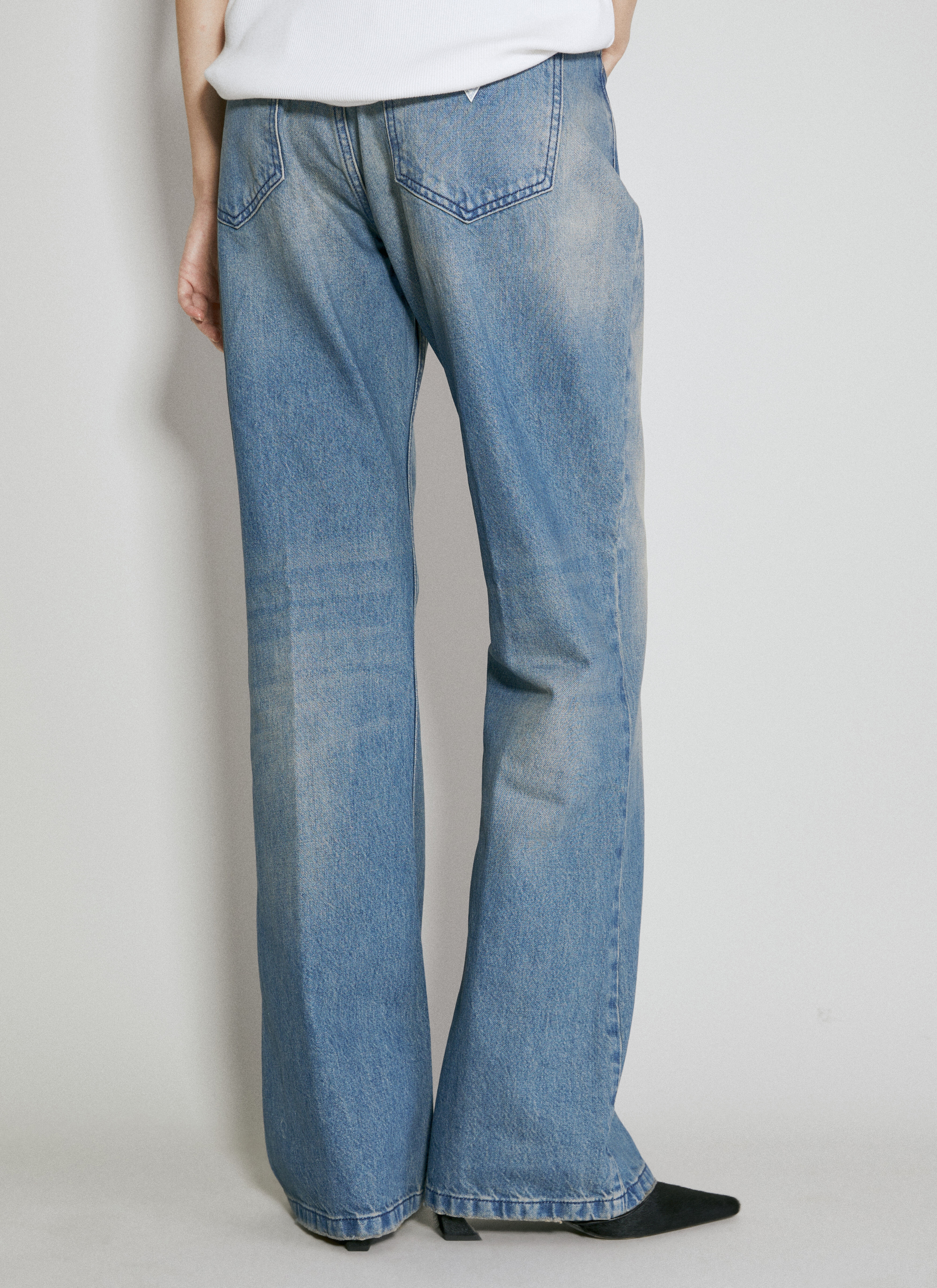 Stained Flared Jeans - 5
