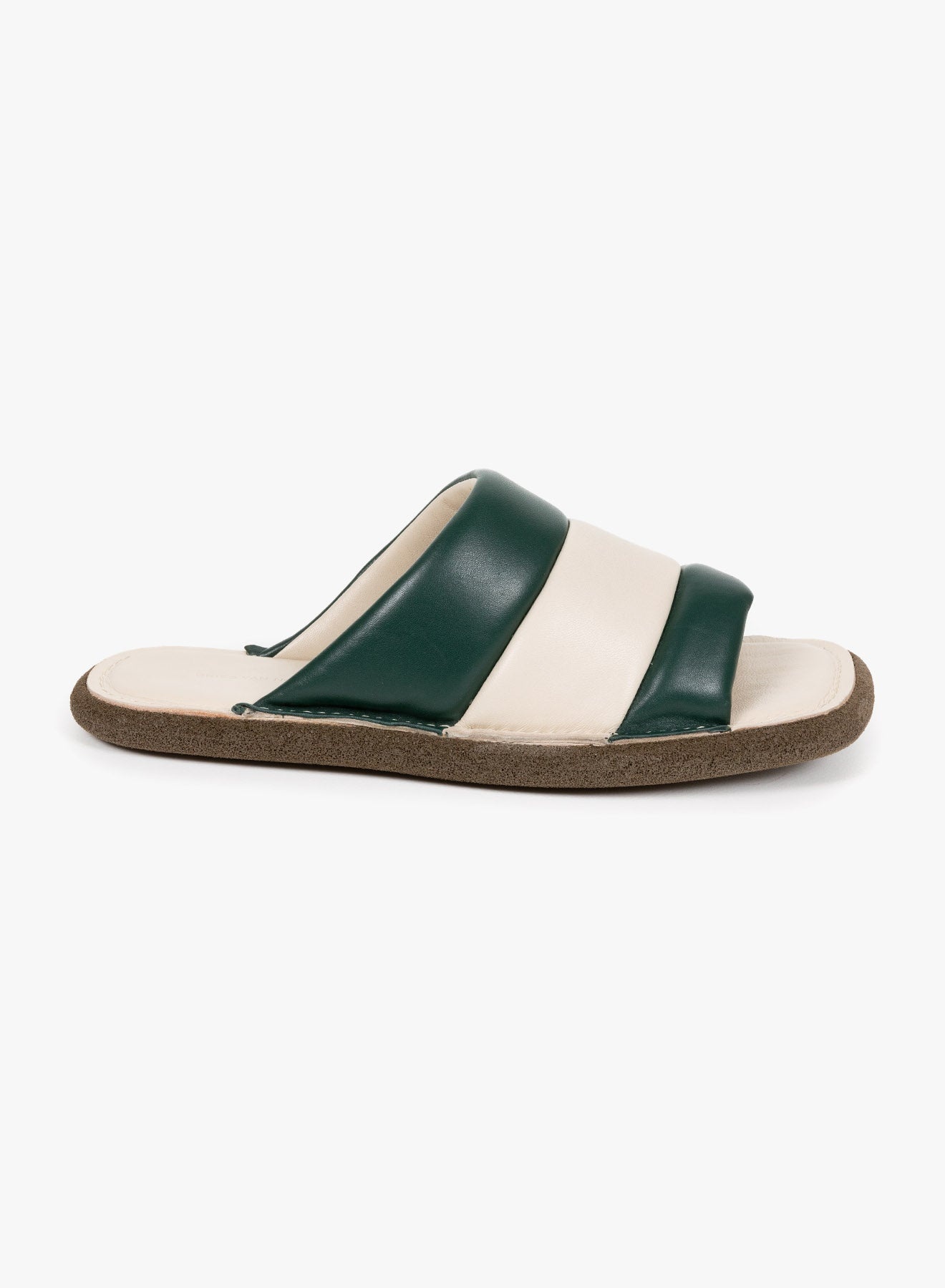PADDED LEATHER SLIDES - 1