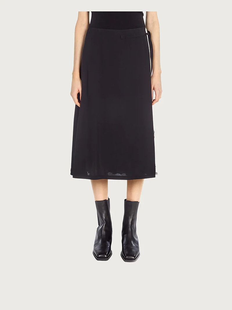 FERRAGAMO PLEATED SILK SKIRT outlook