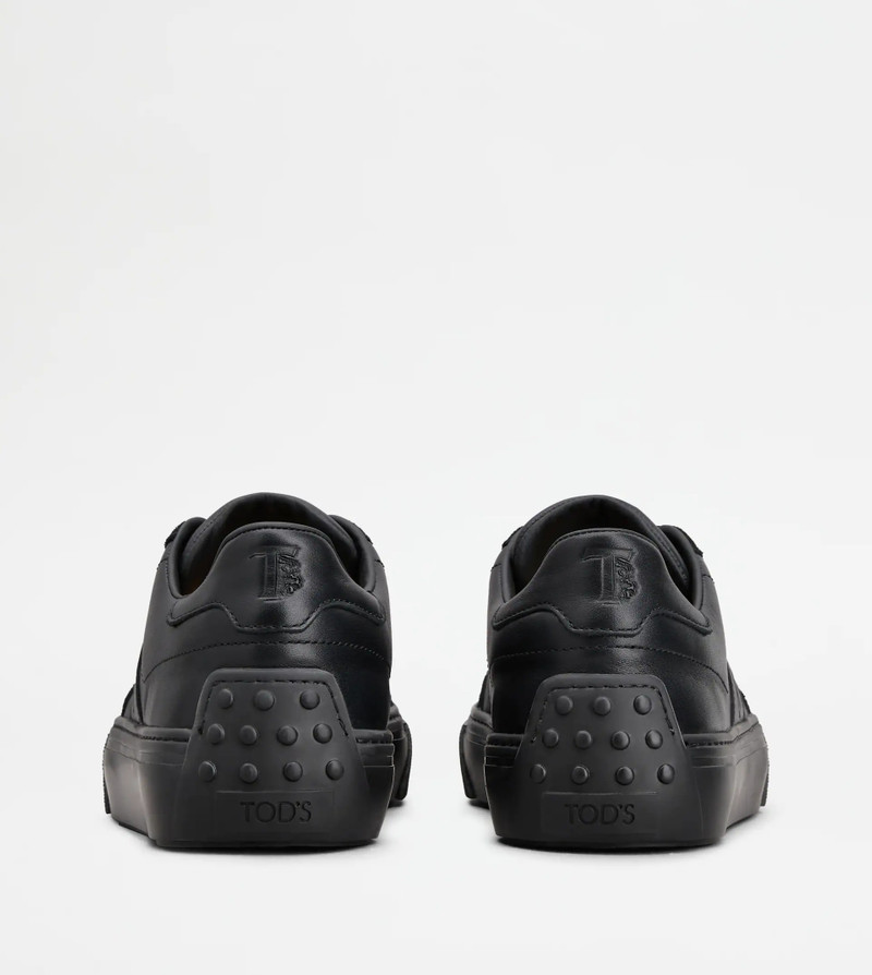 Tod's TOD'S SNEAKERS IN LEATHER - BLACK outlook