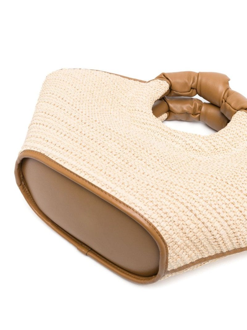twisted-handle raffia tote bag 4