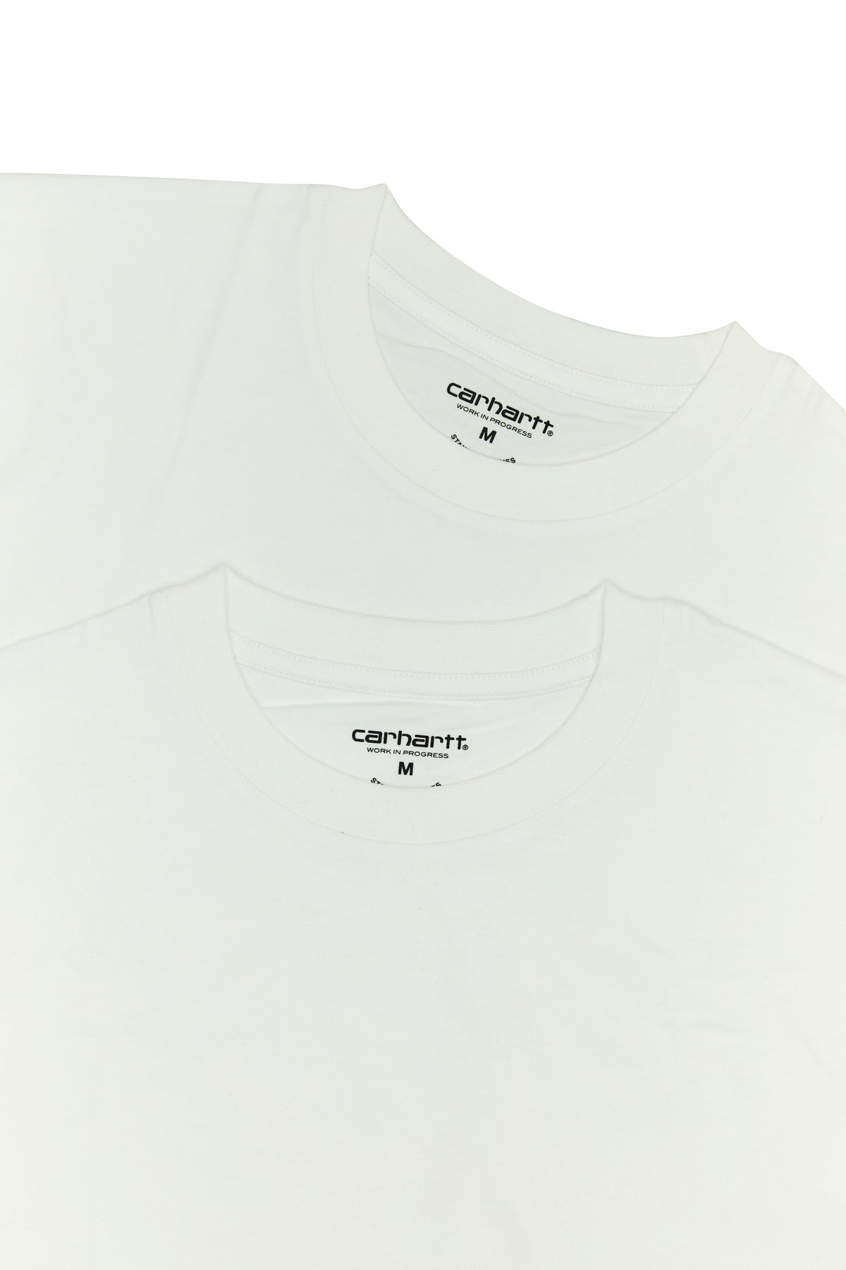 White cotton Standard Crew Neck T-shirt - 3