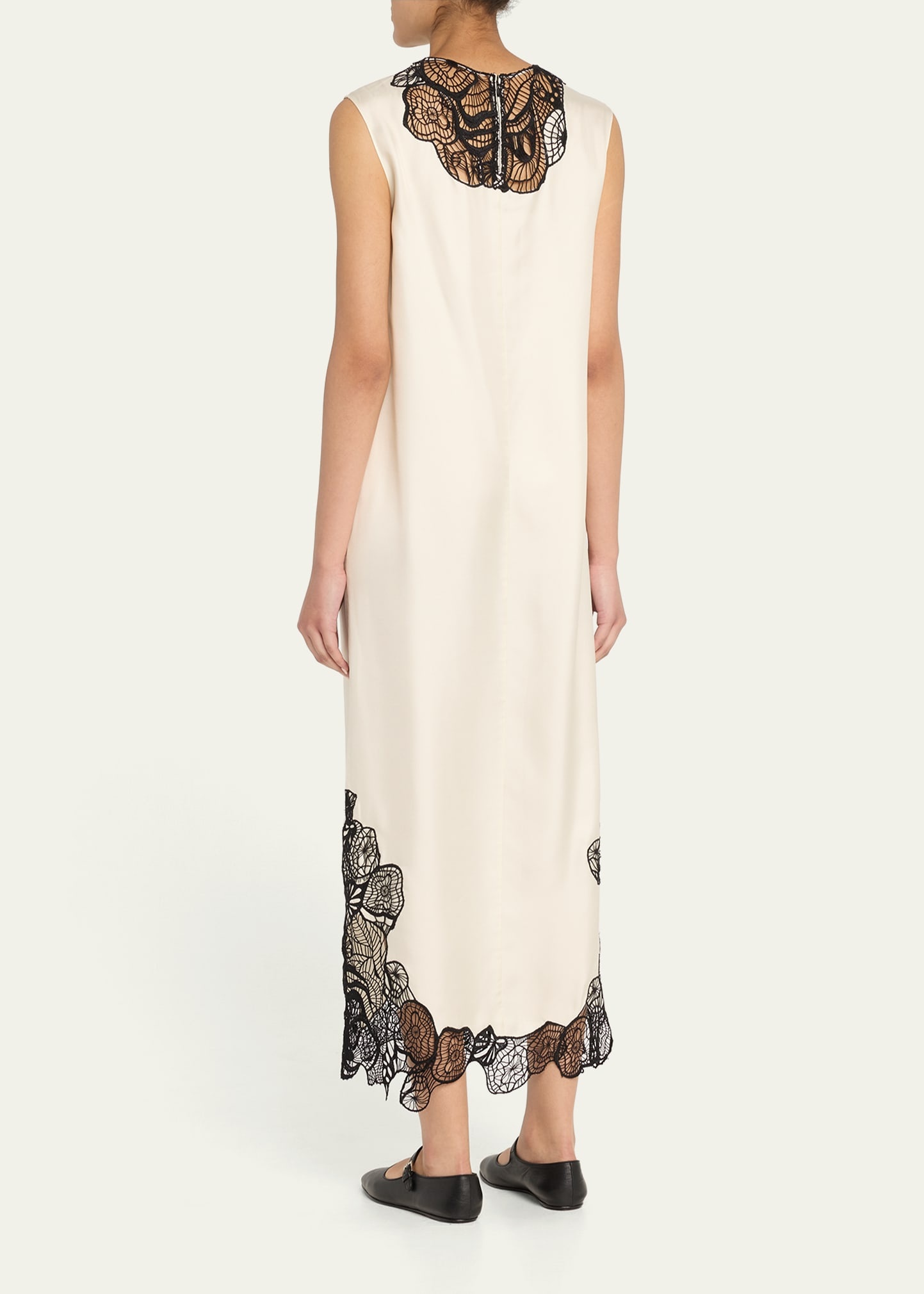 Uma Sleeveless Lace-Embellished Maxi Dress - 3