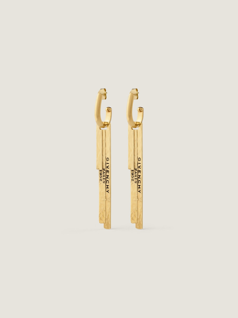 Givenchy GIVENCHY TAPE EARRINGS IN METAL AND ENAMEL outlook