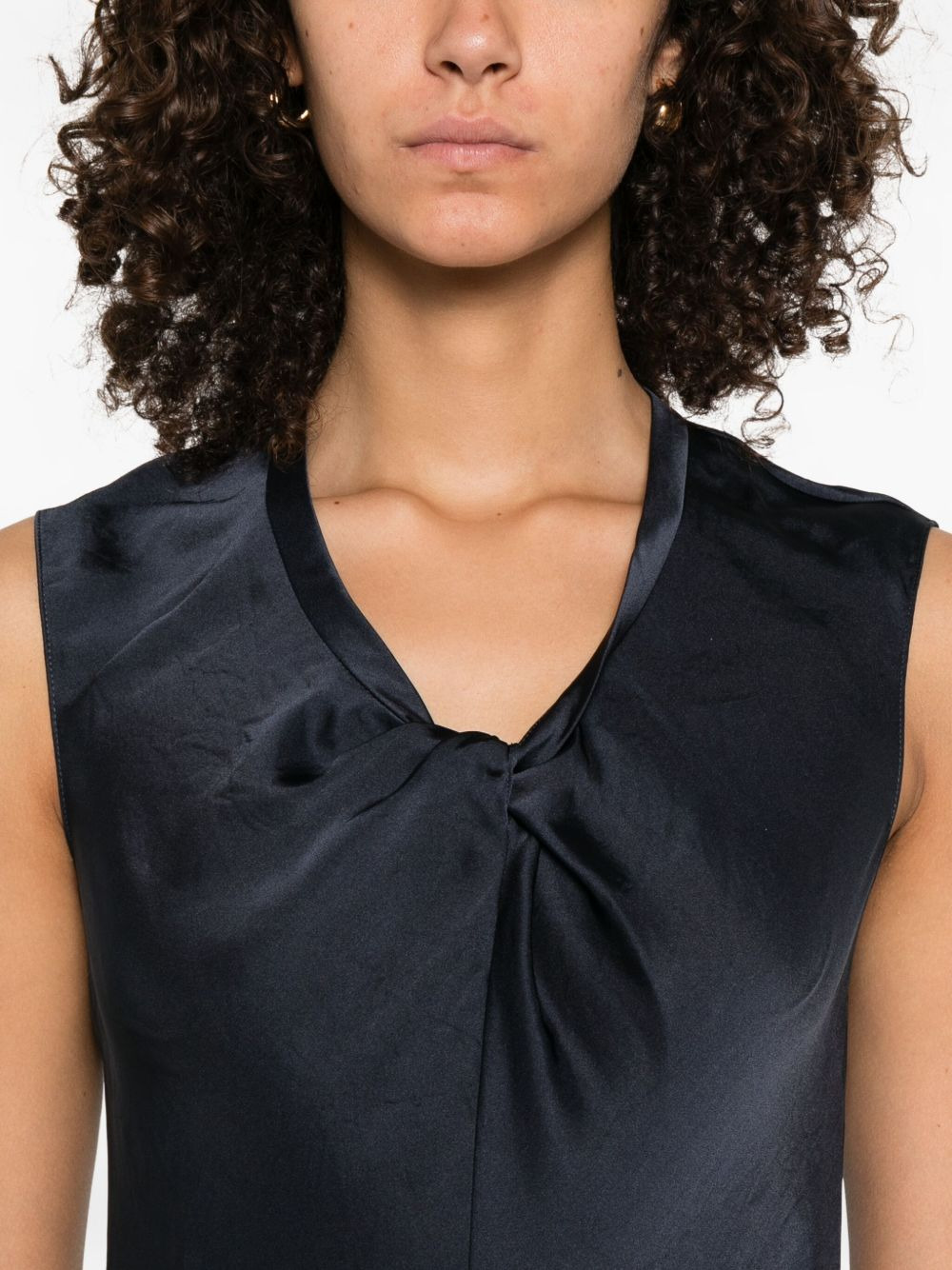 twisted sleeveless dress - 5